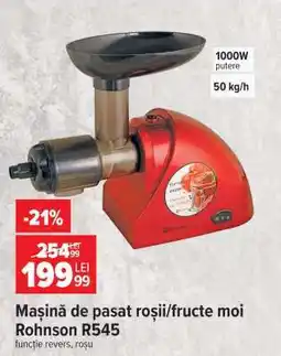 Carrefour Mașină de pasat roșii/fructe moi Rohnson R545 Ofertă