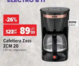 Carrefour Cafetiera Zass ZCM 20 Ofertă