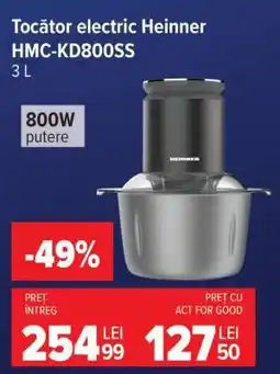 Carrefour Tocător electric Heinner HMC-KD800SS Ofertă