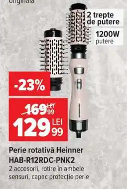 Carrefour Perie rotativă Heinner HAB-R12RDC-PNK2 Ofertă