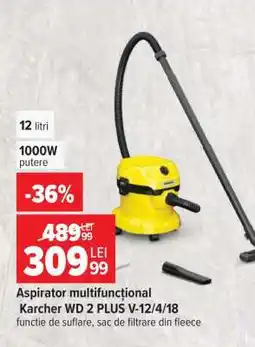 Carrefour Aspirator multifuncțional Karcher WD 2 PLUS V-12/4/18 Ofertă