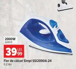 Carrefour Fier de călcat Simpl SSI2000A-24 Ofertă