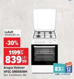 Carrefour Aragaz Heinner HFSC-SME66IWH Ofertă