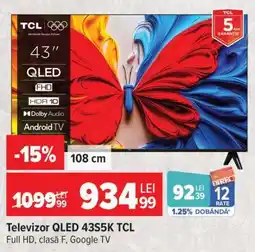 Carrefour Televizor QLED 43S5K TCL Ofertă