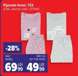 Carrefour Pijamale femei TEX Ofertă