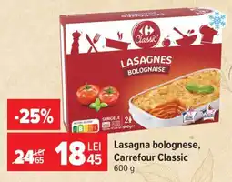 Carrefour Lasagna Bolognese, Carrefour Classic Ofertă
