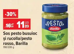 Carrefour Sos pesto busuioc și rucolla/pesto rosso, Barilla Ofertă