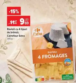 Carrefour Ravioli cu 4 tipuri de brânză, Carrefour Extra Ofertă