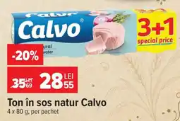 Carrefour Ton în sos natur Calvo Ofertă
