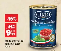 Carrefour Pulpă de roșii cu busuioc, Cirio Ofertă