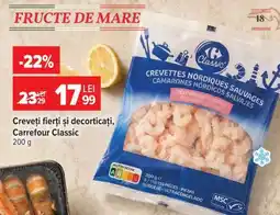 Carrefour Creveți fierți și decorticați, Carrefour Classic Ofertă