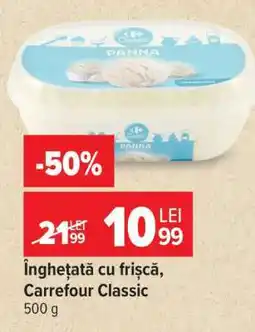 Carrefour Înghețată cu frișca Carrefour Classic Ofertă