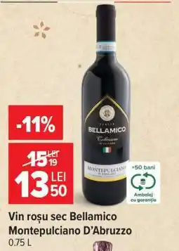 Carrefour Vin roșu sec Bellamico Montepulciano D’Abruzzo Ofertă