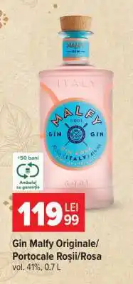Carrefour Gin Malfy Originale/Portocale Roșii/Rosa Ofertă