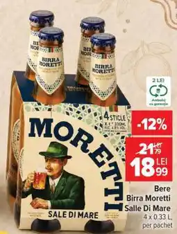 Carrefour Bere Birra Moretti Salle Di Mare Ofertă