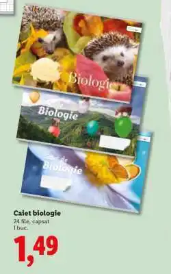 Lidl Caiet biologie Ofertă