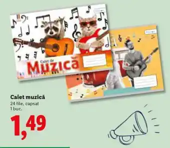 Lidl Caiet muzică Ofertă