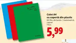 Lidl Caiet A4 cu copertă din plastic Ofertă