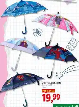 Lidl Umbrelă cu licență Ofertă