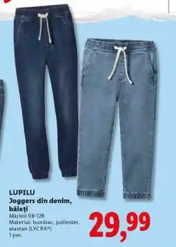 Lidl Lupilu Joggers din denim, băieți Ofertă