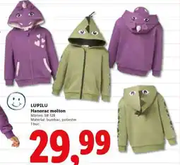Lidl LUPILU Hanorac molton Ofertă