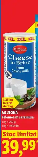 Lidl Milbona Cheese in Brine Ofertă