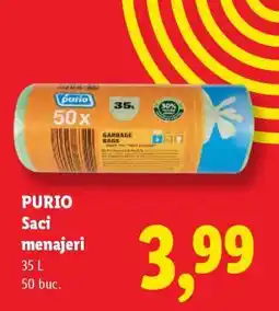 Lidl PURIO Saci menajeri Ofertă
