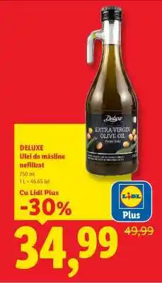 Lidl Deluxe Ulei de măsline nefiltrat Ofertă