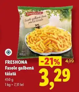 Lidl FRESHONA Fasole galbenă tăiată Ofertă