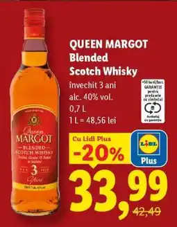 Lidl Queen Margot Blended Scotch Whisky Ofertă