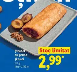Lidl Ștrudel cu prune și nuci Ofertă