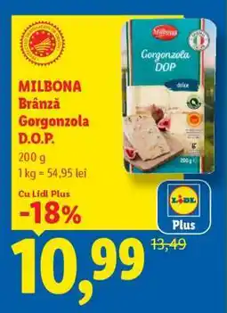 Lidl Milbona Brânză Gorgonzola D.O.P Ofertă