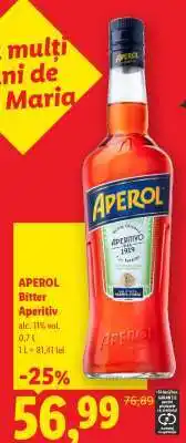 Lidl Aperol Bitter Aperitiv Ofertă