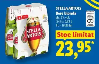 Lidl STELLA ARTOIS Bere blondă Ofertă