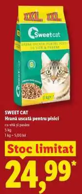 Lidl Sweet Cat Hrană uscată pentru pisici Ofertă