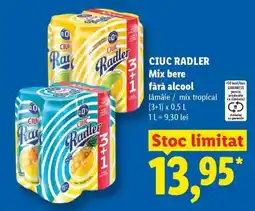 Lidl CIUC RADLER Mix bere fără alcool Ofertă