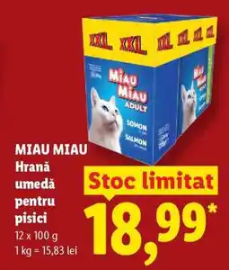 Lidl MIAU MIAU Hrană umedă pentru pisici Ofertă