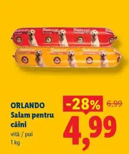 Lidl ORLANDO Salam pentru câini Ofertă