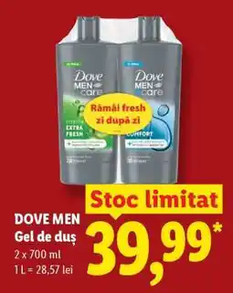 Lidl Dove Men Gel de Duș Ofertă