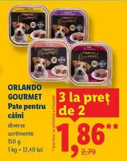 Lidl ORLANDO GOURMET Pate pentru câini Ofertă