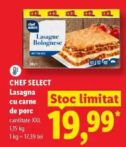 Lidl CHEF SELECT Lasagna cu carne de porc Ofertă