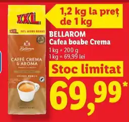Lidl Bellarom Cafea boabe Crema Ofertă