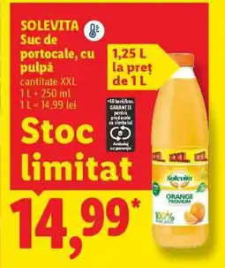 Lidl Solevita Suc de portocale cu pulpă Ofertă