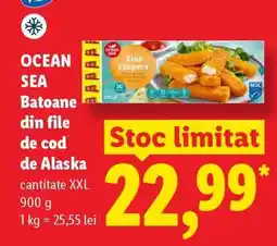 Lidl OCEAN SEA Batoane din file de cod de Alaska Ofertă