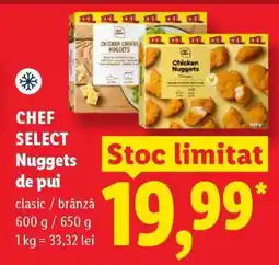 Lidl CHEF SELECT Nuggets de pui Ofertă