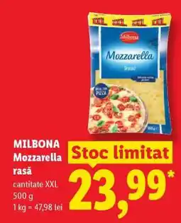 Lidl MILBONA Mozzarella rasă Ofertă