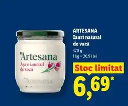 Lidl ARTESANA Iaurt natural de vacă Ofertă