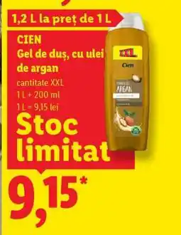 Lidl CIEN Gel de duș cu ulei de argan Ofertă