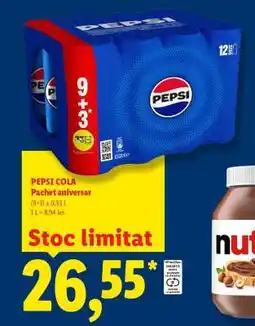 Lidl PEPSI COLA Pachet aniversar Ofertă