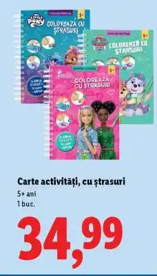Lidl Carte activități, cu ștrasuri Ofertă